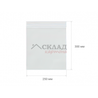 Пакет зиплок 250*300мм (упак. 100 шт.) 40 мкр Пакет зиплок 250*300мм (упак. 100 шт.) 40 мкр